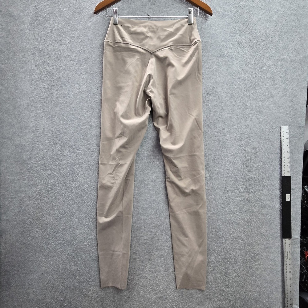 VSX Women Activewear Pants L Taupe Yoga Legging Logo Athletic 29"